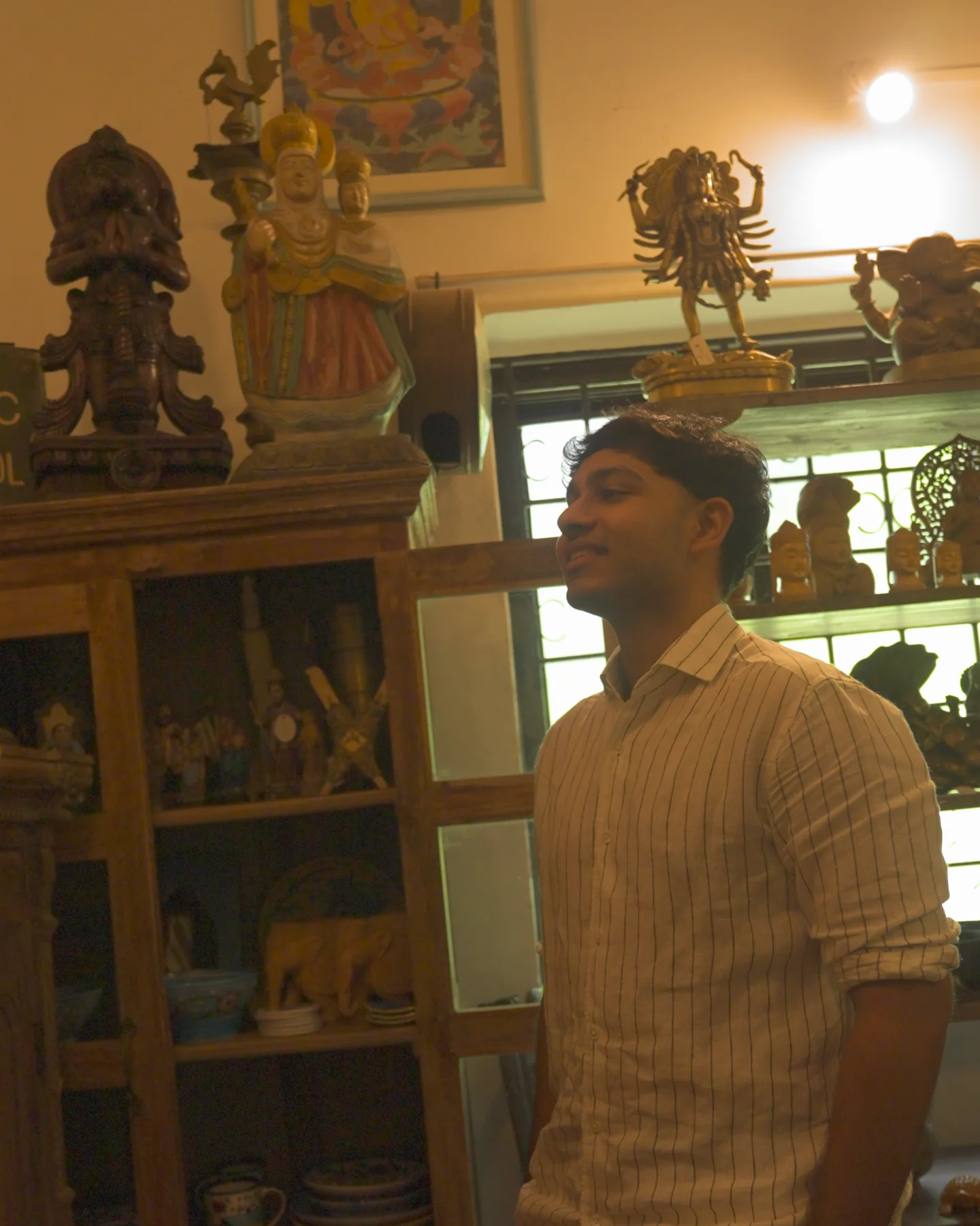 On location, scouting a space